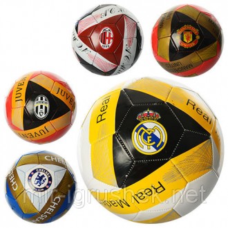 Мяч футбольный EV 3193 (30шт) размер 5, ПВХ 1,8мм, 2слоя, 32панели, 300-320г, 6в. . фото 2