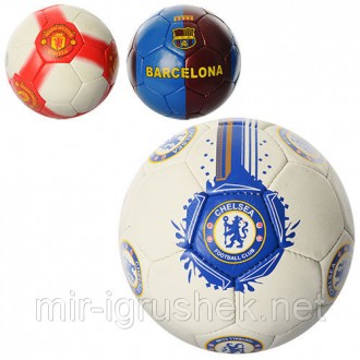 Мяч футбольный CH 2500-5A (30шт) размер 5,ПУ 1,4мм,4слоя,32панели,410-430г,3вида. . фото 2