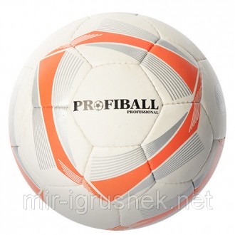 Мяч футбольный PROFIBALL 2501-2ABCD (30шт) размер 5,ПУ 1,4мм,3слоя,32панели,320-. . фото 5