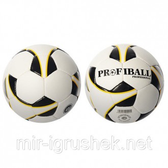 Мяч футбольный PROFIBALL 2500-2ABC (30шт) размер 5,ПУ 1,4мм,4слоя,32панели,410-4. . фото 3