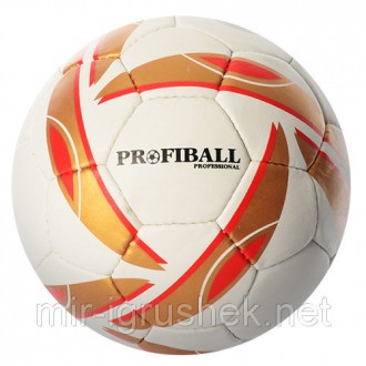 Мяч футбольный PROFIBALL 2500-13AB (30шт) размер 5,ПУ 1,4мм,4слоя,32панели,410-4. . фото 4