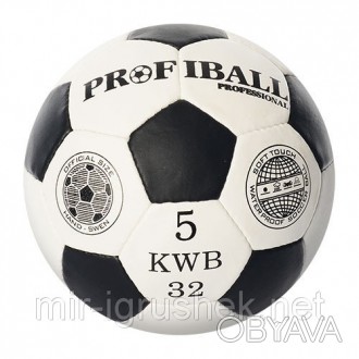 Мяч футбольный OFFICIAL 2501-1A (30шт) размер 5,ПУ 1,4мм,3слоя,32панели,310-330г. . фото 1