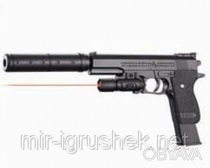 Пистолет SP3855-S с пульками,свет.кор.ш.к.JH130503746B /96/. . фото 1