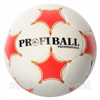 Мяч футбольный PROFIBALL 2500-14ABC (30шт) размер 5,ПУ 1,4мм,4слоя,32панели,410-. . фото 3