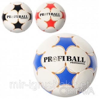 Мяч футбольный PROFIBALL 2500-14ABC (30шт) размер 5,ПУ 1,4мм,4слоя,32панели,410-. . фото 1