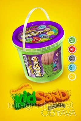 Кинетический песок KidSand 1000 г. 12 штук в упаковке.. . фото 1