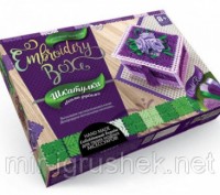 Набор шкатулка - вышивка Embroidery Box. 16 штук в упаковке.
Набор для творчеств. . фото 4