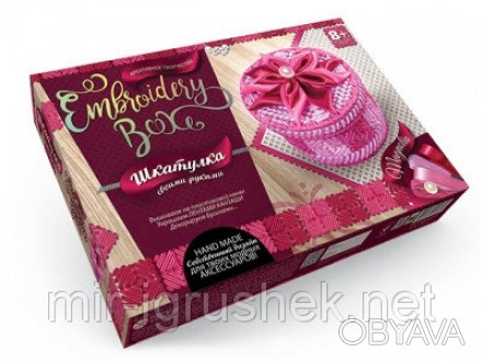 Набор шкатулка - вышивка Embroidery Box. 16 штук в упаковке.
Набор для творчеств. . фото 1