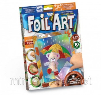 Набор Аппликация цветной фольгой Foil Art. 20 штук в упаковке.
«FOIL ART» САМОКЛ. . фото 4