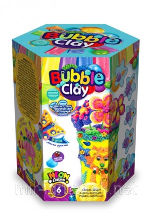 Пластилин "Bubble Clay" ваза. 8 штук в упаковке. 5 видов. От 3 лет.
 
 
 
. . фото 2