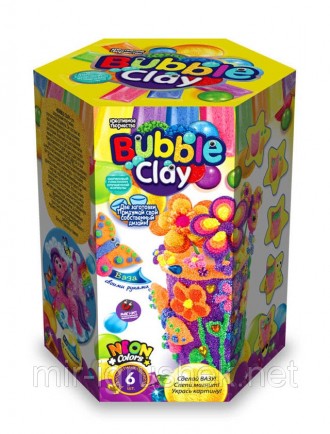 Пластилин "Bubble Clay" ваза. 8 штук в упаковке. 5 видов. От 3 лет.
 
 
 
. . фото 3