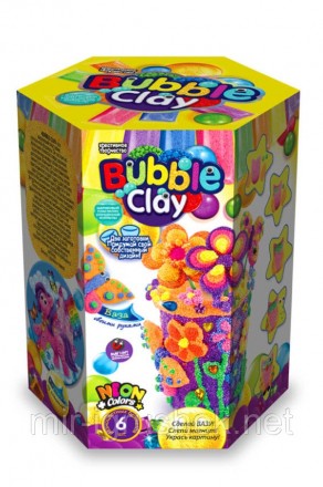 Пластилин "Bubble Clay" ваза. 8 штук в упаковке. 5 видов. От 3 лет.
 
 
 
. . фото 4