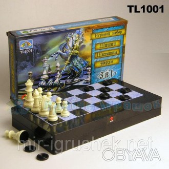 Шахматы B15647 (36шт) "3в1 ", шашки, нарды, в коробке 39*19*4, 5см. . фото 1