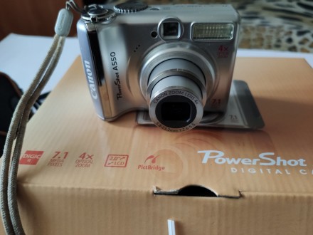 Фотоаппарат Canon PowerShot A550. Состояние отличное ! Матрица фотоаппарата 1/2,. . фото 9