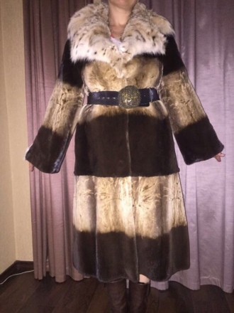 Продается шуба Quality furs норковая с воротником из рыси в отличном состоянии.. . фото 2
