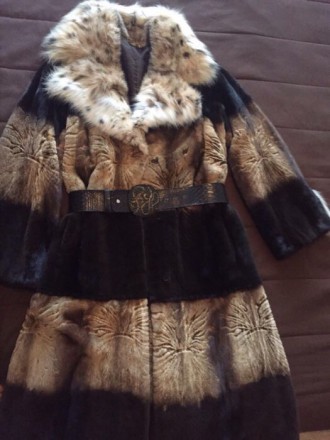 Продается шуба Quality furs норковая с воротником из рыси в отличном состоянии.. . фото 7
