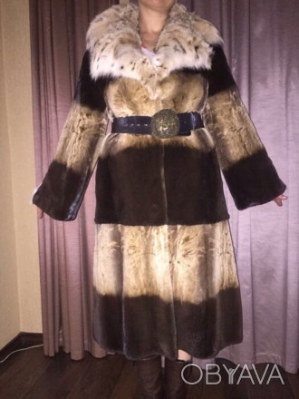 Продается шуба Quality furs норковая с воротником из рыси в отличном состоянии.. . фото 1