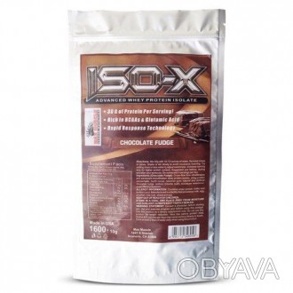 Порция: 30 г || Кол. порций: 53 || Вкус: шоколад Max Muscle ISO-X 1600g отличает. . фото 1
