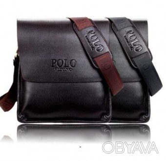 Мужская сумка POLO cделана из натуральной кожи + PUкожа, имеет стильный дизайн и. . фото 1