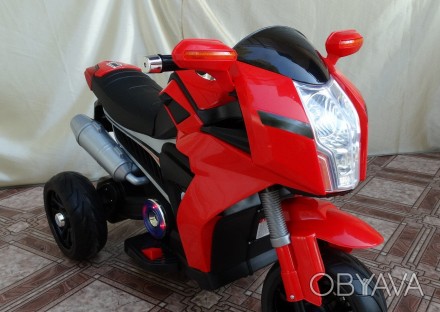 Мотоцикл детский FT-6288 :
- мягкие колеса EVA
- ключ зажигания
- аккумулятор. . фото 1
