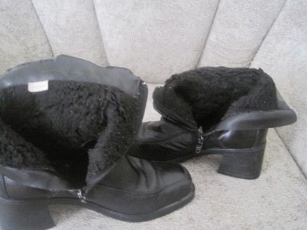 зимние ботинки, в хорошем состоянии, кожаные. . фото 5