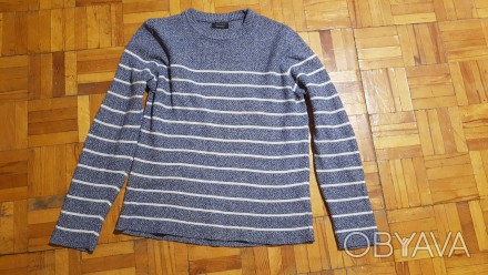 Продам джемпер (свитер) ZARA MAN. Цвет -- серый в белую полоску (на фото все вид. . фото 1