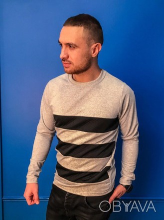 Пуловер мужской со вставками из 3D трикотажа
Ткань: трикотаж-двухнитка, хлопок-. . фото 1