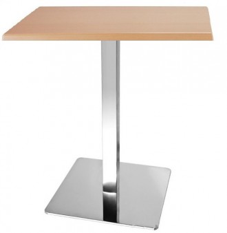 Опора для стола, нержавеющая сталь, высота 72 см, основание квадратное, размер 4. . фото 3