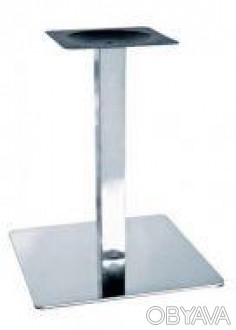 Опора для стола, нержавеющая сталь, высота 72 см, основание квадратное, размер 4. . фото 1