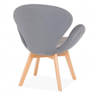 Кресло дизайнерское, мягкие спинка и сиденье, материал каркаса металл и формован. . фото 3