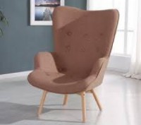 
Кресло, мягкие спинка и сиденье, высокая спинка, материал каркаса металл и форм. . фото 3