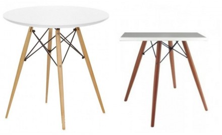 Обеденный стол из дерева, цвет белый, лакированный, дерево ножки, круглый, диаме. . фото 4