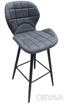
Высокий стул барный, экокожа модифицированная серая
Высокий барный стул, металл. . фото 1