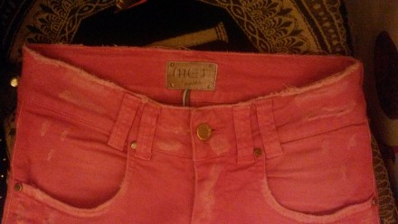 Качественные джинсы, красиого розового цвета (ярче чем на фото) с легким эффекто. . фото 6