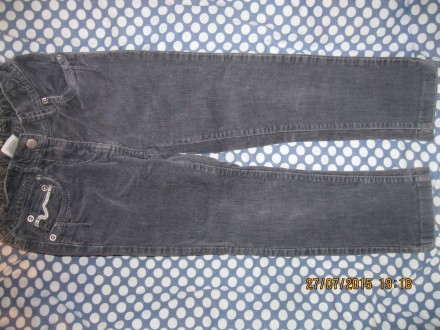 Продам вельветовые джинсики ТМ Palomino, рост 104 см, длина по внутреннему боков. . фото 2