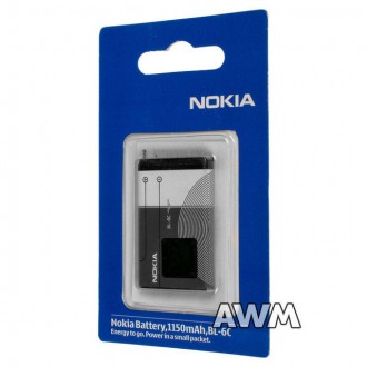 Литий - ионные аккумуляторы (Li-ion) Nokia BL-6C 1150mAh
Продолжительность рабо. . фото 2