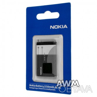 Литий - ионные аккумуляторы (Li-ion) Nokia BL-6C 1150mAh
Продолжительность рабо. . фото 1