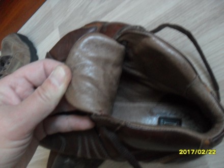черевики коричневого кольору NERO GIARDINIІталія  у доброму стані шкіряні зверху. . фото 5