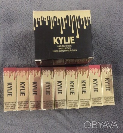 Классные матовые помады от Kylie Можно купить всю палитру в коробочке (12 штук ). . фото 1