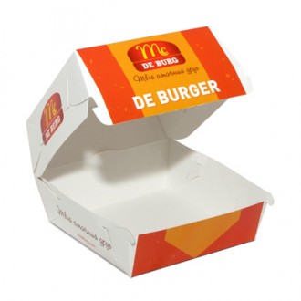 Картонная упаковка для бургеров,гамбургеров,(клеевой,самосборный). . фото 3