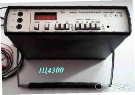 Мультиметр цифровой Щ4300 предназначен для измерения напряжения и силы постоянно. . фото 1