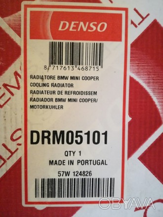 Радиатор охлаждение DRM05101 Denso MINI One Cooper R52,R53,R50,R56. . фото 1