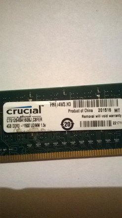 Оперативная память DDR3-1600 на 4GB новая не ставилась. . фото 2