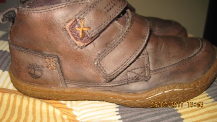 Демисезонные ботиночки-туфли из натуральной кожи от Timberland (оригинал). Само . . фото 3