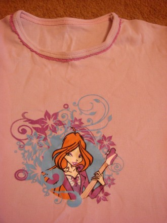В идеальном состоянии летняя футболка для девочки  6- 10 лет. Отлично подойдет к. . фото 3