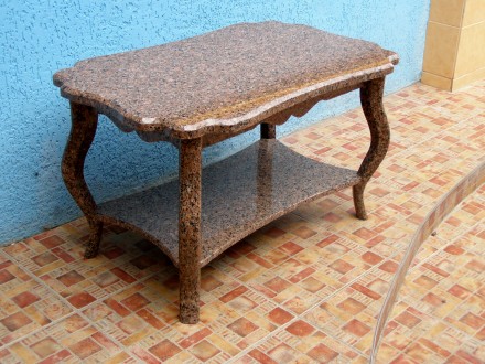 Каменный столик с оригинальным дизайном камня.  Полированный.  Междуреченское ме. . фото 5