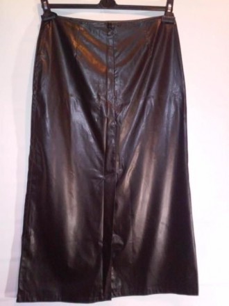 Новая юбка экокожа на подкладке (темно-коричневая). Размер 48. Длина - 94 см, ши. . фото 4
