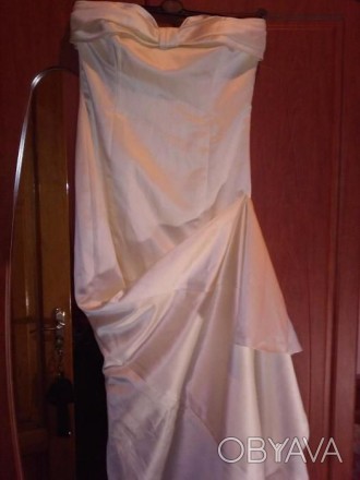 Новое свадебное, вечернее платье, цвет "шампань", на подкладке (США). Размер 44-. . фото 1