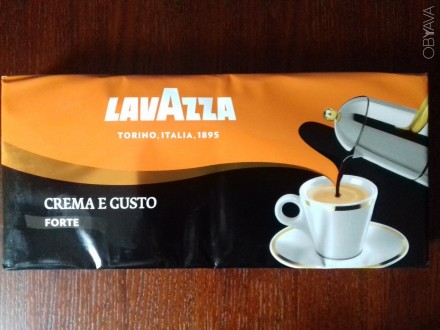 Цена за 1 пачку 250г 
Кофе молотый 250г Lavazza Crema e Gusto Forte, пр-во Итал. . фото 2