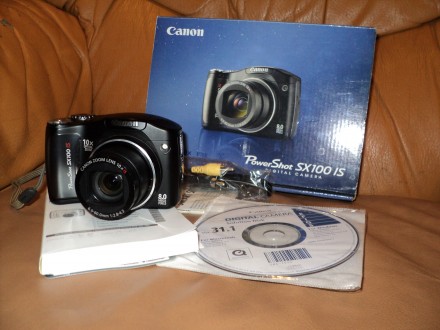 Фотоапарат Canon PowerShot SX100 IS. Частично в рабочем состоянии. На запчасти и. . фото 4